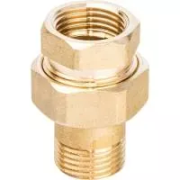 STOUT SFT-0044-000012 Разъемное соединение американка ВН, уплотнение под гайкой по плоскости, 1/2”