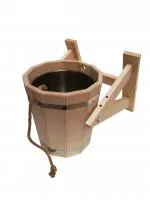 Обливное ведро с нержавеющей вставкой, 15л, ОЛЬХА