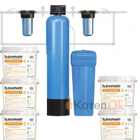 Комплект коттеджной системы БАРЬЕР ULTRAMIX C 1,8 (обезжелезивание и умягчение воды)