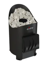 Дровяная банная печь Grill'D Aurora Mini Short (дверца без стекла)