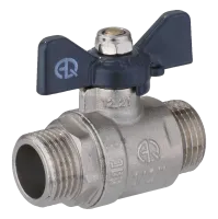 Кран шаровой  в бабочке полнопроходной,нар-нар запорная и регулирующая арматура AQUALINK
