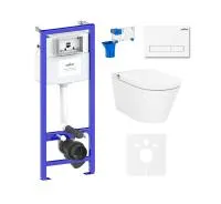 Комплект инсталляции и унитаза 7 в 1 Lavinia Boho Relfix Smart V-Clean 87561146