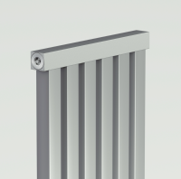 Вертикальный Трубчатый Дизайнерский Алюминиевый радиатор Fusion Quadra (1800 mm.)