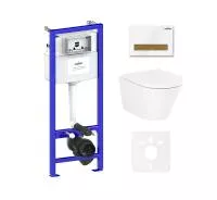 Комплект инсталляции и унитаза 6 в 1 Lavinia Boho Relfix Biore Rimless 75110176