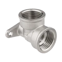 Резьбовые латунные фитинги уголки с настенным креплением( водорозетка)  AQUALINK