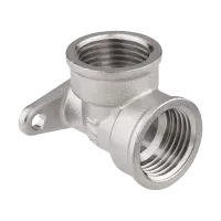 Резьбовые латунные фитинги уголки с настенным креплением( водорозетка)  AQUALINK