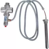STOUT Термоклапан для твердотопливных котлов 1/2", капиляр, 1300 мм.