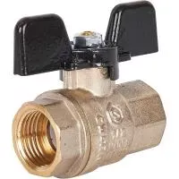 STOUT Кран SVB-0002-000015шаровой полнопроходной, ВР/ВР, ручка бабочка 1/2 