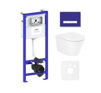 Комплект инсталляции и унитаза 6 в 1 Lavinia Boho Relfix Biore Compacto Rimless 75110139