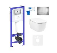 Комплект инсталляции и унитаза 7 в 1 Lavinia Boho Relfix Smart V-Clean 87561119  