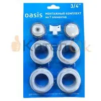 Монтажный комплект для радиатора Oasis Присоединительный набор 1/2''
